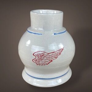 Red Wing Stoneware Wing Candle Holder or Lamp Base Minnesota Pottery Pre 1967